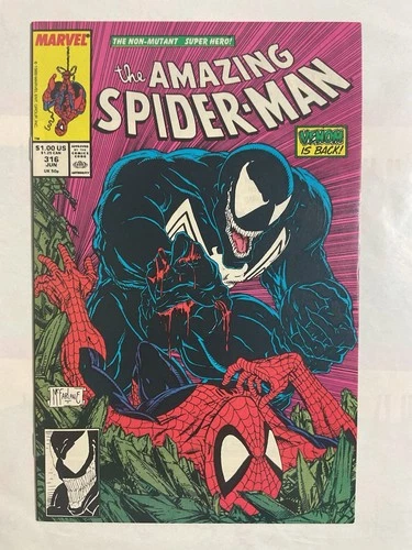 Amazing Spider-Man #316 Todd McFarlane 1st Full Venom Cover Marvel 1989.