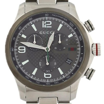 Gucci G-Timeless Chronograph SS Quarzuhr aus Japan