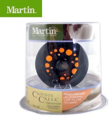Martin Caddis Creek Fly Fishing Reel Reinforced Aluminum Spool with Push Button