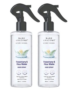 Rosemary & Rice Water Hair Spray- 200ml Pack of 2