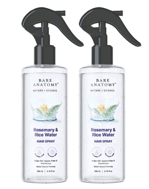 Rosemary & Rice Water Hair Spray- 200ml Pack of 2