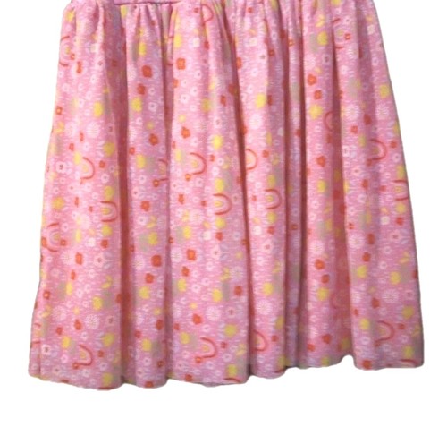 Nannette Short Sleeve Dress Gathered Fushia Pink Size 5T Flowers & Rainbows - Picture 8 of 11