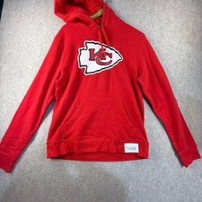 Fanatics Kansas City Chiefs Hoodie Red Arrowhead Logo Sweatshirt Mens Medium