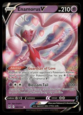 Enamorus V 082/196 SWSH11: Lost Origin LP-NM Pokemon TCG