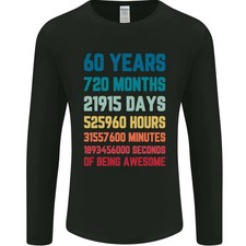 Camiseta manga larga 60 cumpleaños 60 años hombre