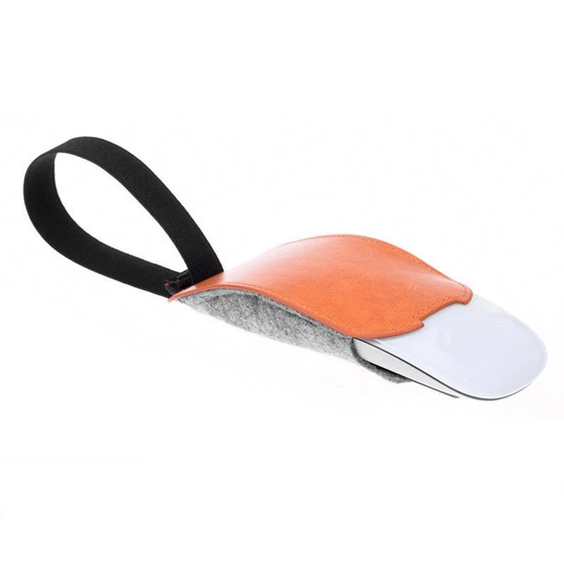 Estuche de almacenamiento de cuero PU a prueba de golpes Funda protectora Bolsa Bolsa para Magic Mouse 2 Foto 4 de 4