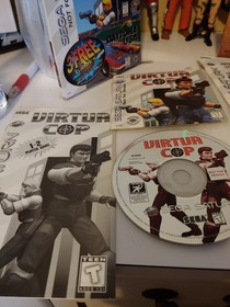 Sega Saturn, 3 Free Games bundle Virtua Fighter 2, Cop, Daytona USA. Used. disc+