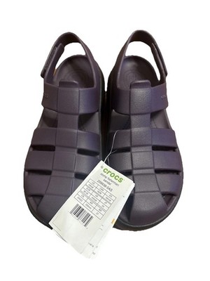NWT Crocs Stomp Fisherman Sandal Clogs Purple Womens Size 8