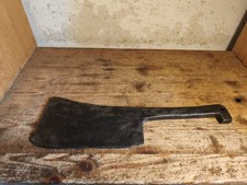 altes geschmiedetes französisches Fleischerbeil Metzger Beil