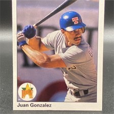 Upper Deck 1990 Star Rookie Juan González #72 Texas Rangers Baseball Card