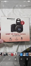 New Still in box Vivitar 64MP HD Optical Zoom Bridge Camera Black 4K 2.8 USBC