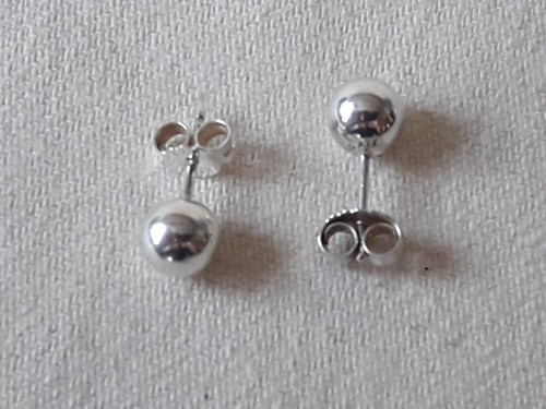 Genuine Pandora Sterling Silver, Large Ball Stud earrings, Ale S925, Boxed - Picture 2 of 16