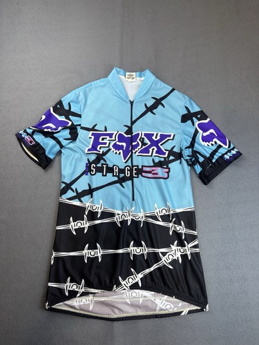 Vintage FOX Racing CoolMAx Motocross Dirt Bike Jersey Half Zip XL Stage 3 USA