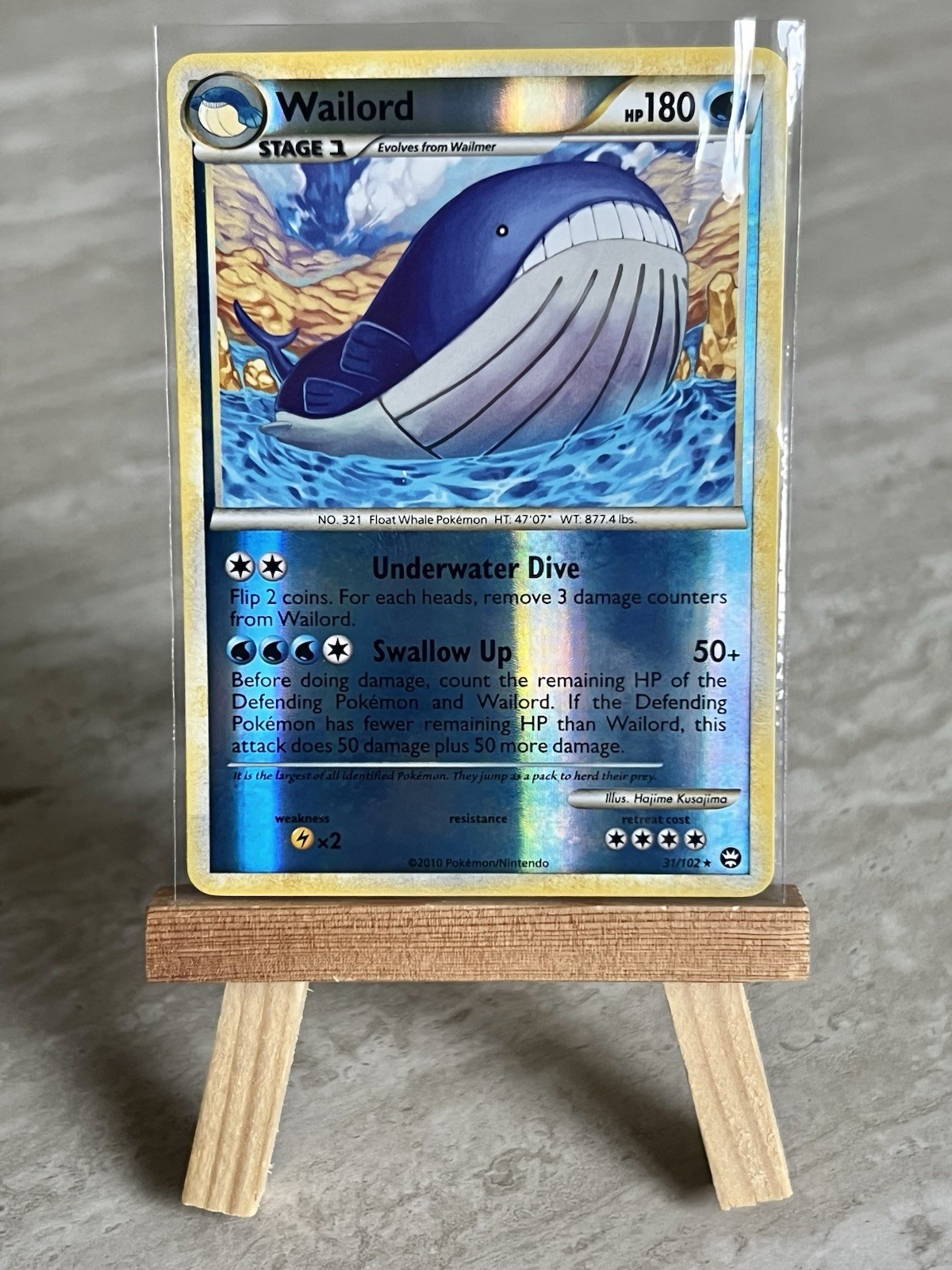 Pokémon TCG Wailord 31/102 Triumphant Reverse Holo Rare (English) - NM