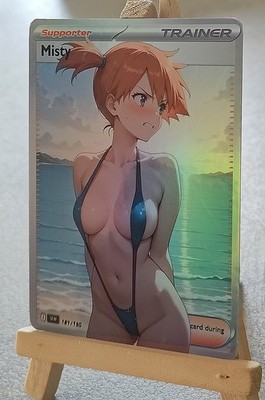 Misty Trainer Full Art Sexy Waifu Doujin ACG Art Card