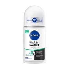 Nivea, Women Deodorant Roll On, 50ml, Black  White Invisible Fresh Pack of 1 