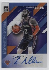 2019-20 Panini Donruss Optic Signature Series Purple Prizm Kadeem Allen Auto tw7