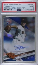 2017 Topps Chrome Rookie Blue Refractor 59/150 Ty Blach PSA 9 MINT Auto 0a2