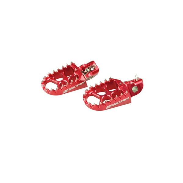 FußRaste Scar Evo-Rojo FüR Motorrad Ersatzteile ZubehöR Teile QualitäT-image