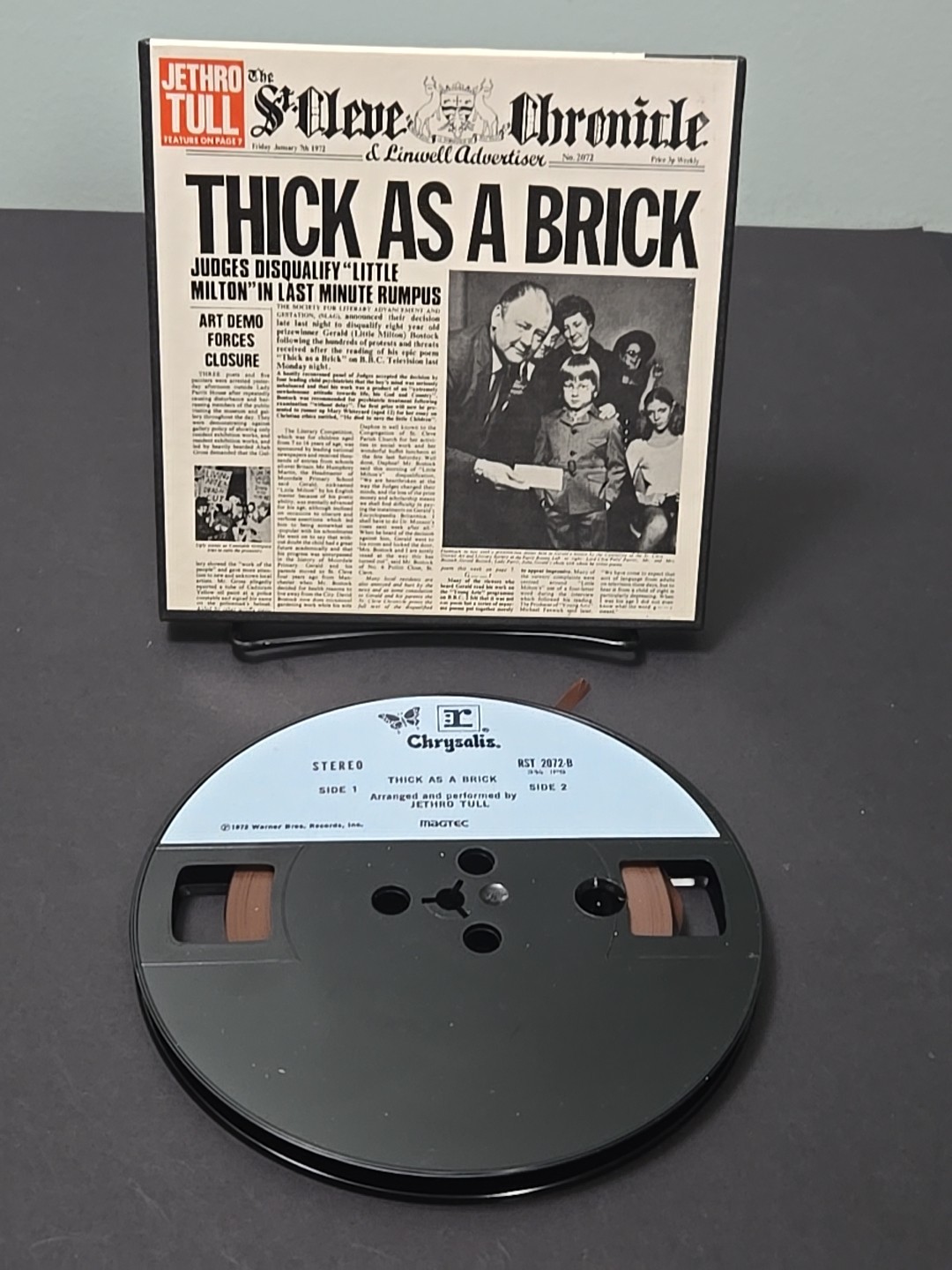 1972 JETHRO TULL "THICK AS A BRICK" 4-Track 3 3/4 IPS REEL To REEL STEREO TAPE