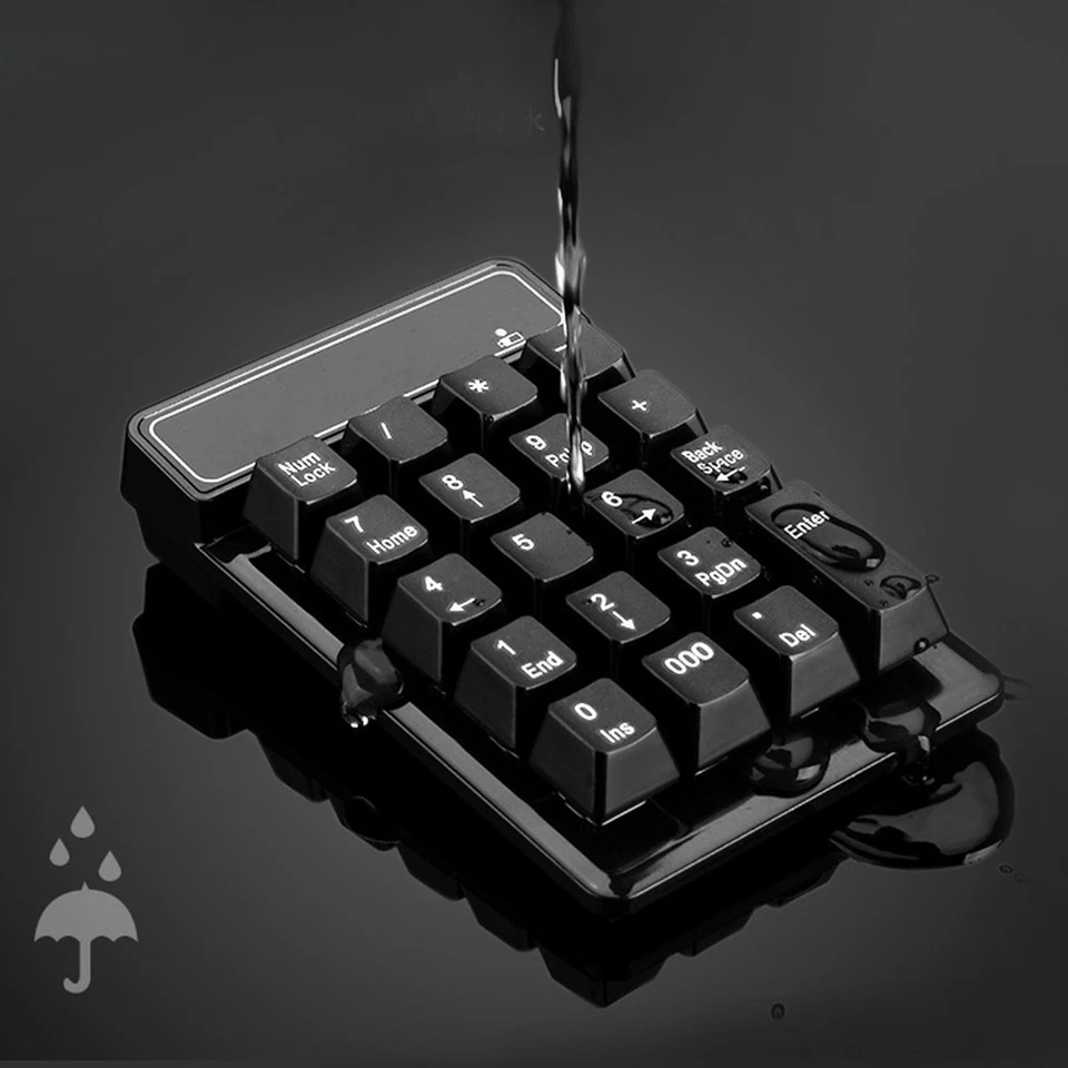 Mechanical Mini Numeric Keypad 22-key Wireless 2.4G Number Pad Numpad