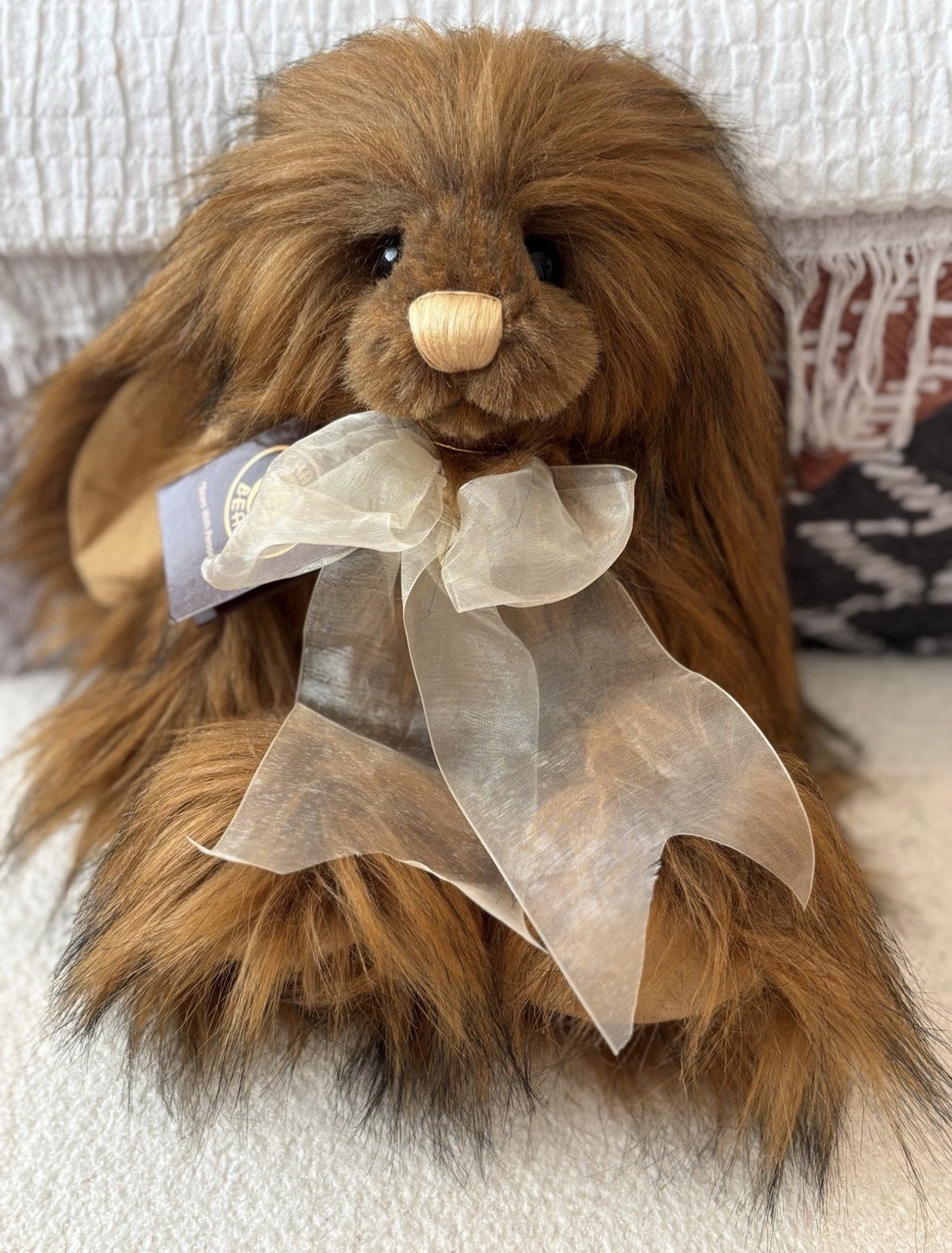 Charlie Bears Honey Moon Rabbit Plush Jointed Bear Limited Edition