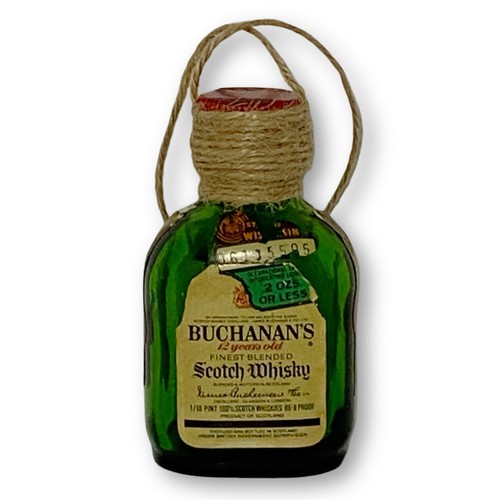 Buchanan's 12 Year Old Scotch Whisky Artisan Vintage Glass Bottle Ornament - Picture 2 of 6