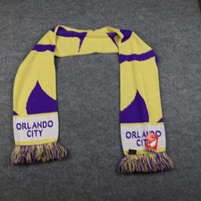 Orlando City SC Scarf Mens One Size Purple Yellow MLS Soccer Made in England
