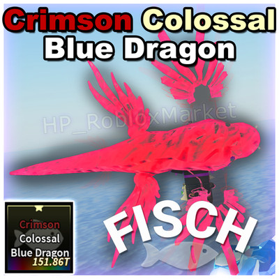 🐟 FISCH | Crimson Colossal Blue Dragon ⚡FASTEST DELIVERY⚡ fish/cs/wrath ...
