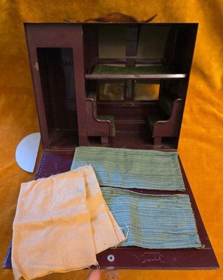 Playskool Pullman ''Sleep Dolly Sleep'' Toy Train Car Playset 1930s VTG