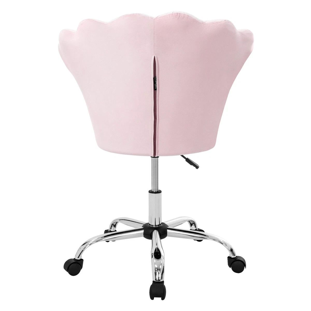Silla de salón asiento moderno regulable en altura de terciopelo rosa claro