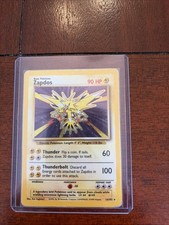 Pokemon Base Set Zapdos Holo 16/102 Near Mint on eBay