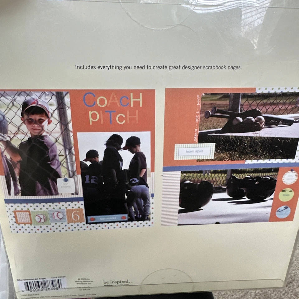 Making Memories Value Embellishment Kit 647 Pc SPORTS #28398 Scrapbook Kit - Image 3 of 4