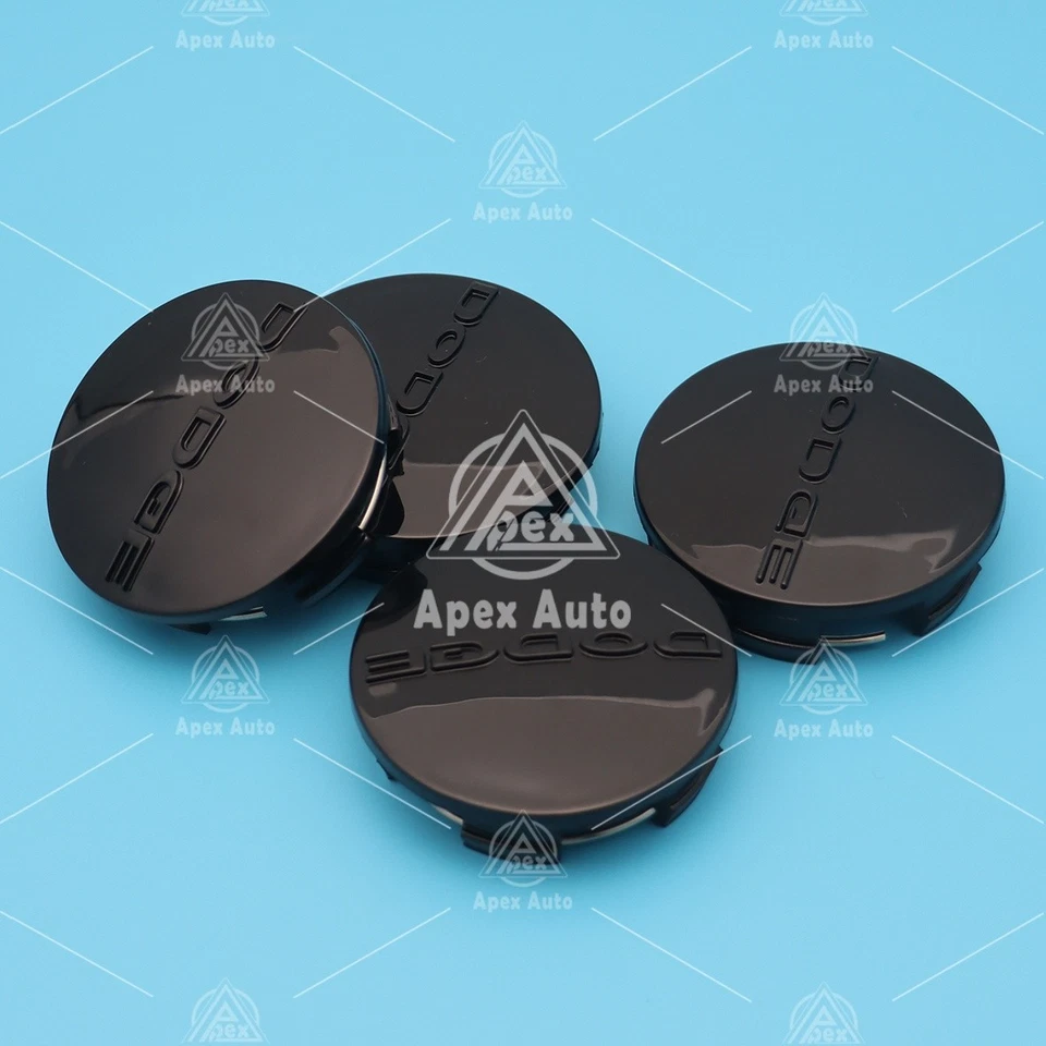 FOR CHARGER CHALLENGER AVENGER CARAVAN DURANGO BLACK WHEEL HUB CAP CENTER Foto 2 de 4
