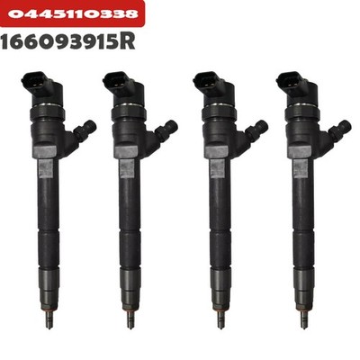 4 Pack Fuel Injector 166093915R 0445110338 For Renault Trafic Master II Vauxhall