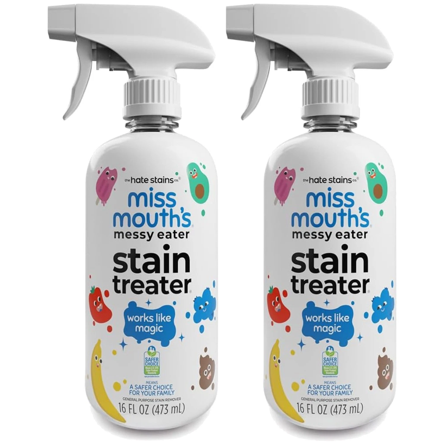 EPA Safer Choice Certified Stain Remover - 2-Pack