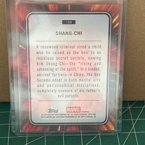 2025 Topps Chrome Marvel SHANG-CHI Rose Gold Mini Diamond Refractor /40 SSP #159 - Picture 6 of 6