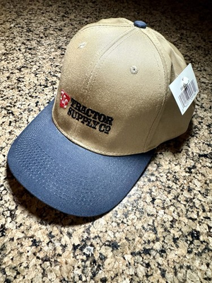 #ad #ad NWT TSC Tractor Supply Company Tan Khaki Cotton Strapback Baseball Cap Hat $14.40