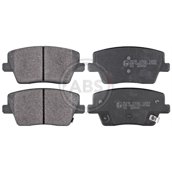 A.B.S. BremsbeläGe Bremsbelegsatz Hinten Passend FüR Hyundai I30-image