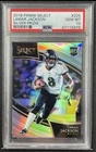 LAMAR JACKSON PSA 10 2018 PANINI SELECT #205 ROOKIE SILVER PRIZM RC FIELD LEVEL