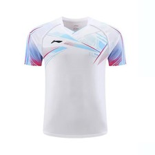 Li Ning Men's Table Tennis Badminton T-shirt Sports Short Sleeve Tee 25-111802