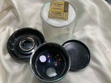 Lens Carl Zeiss Pro Tessar 1:4 115mm Contaflex with case caps Nr 4604527