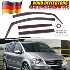 4 Stück Windabweiser Set für VW Touran 2003-2015 5-Türer Regenabweiser