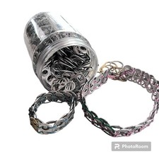 Jar Of Pop Top Pulltabs And Bracelet And Chok...
