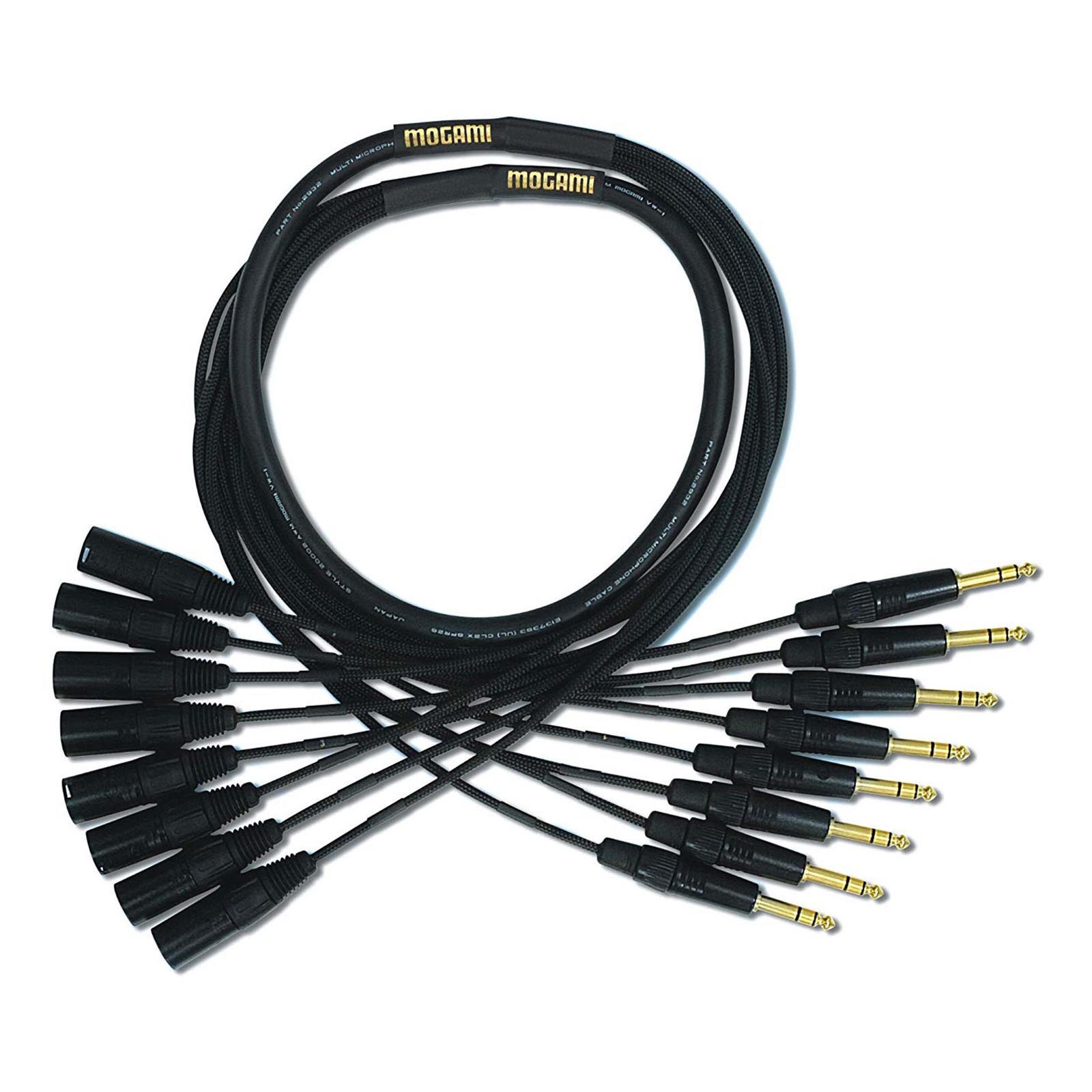 8-канальный кабель-змейка Mogami Gold с разъемом TRS-XLR