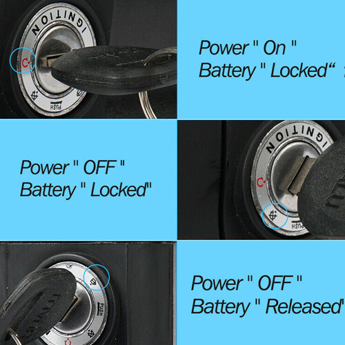 UPP 52V/48V Rear Rack Ebike Battery for 1500W/1000W Bicycle Motor with Taillight - Picture 6 of 10