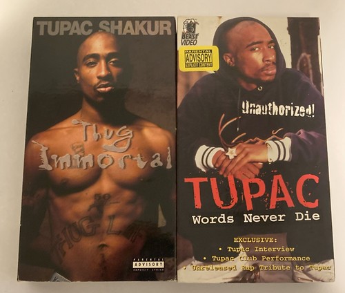 Tupac: Words Never Die VHS + THUG IMMORTAL-2 VHS LOT! - Picture 1 of 1