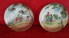 Royal Doulton Series Ware, English Old Scenes The Gleaners 2 x Saucers.