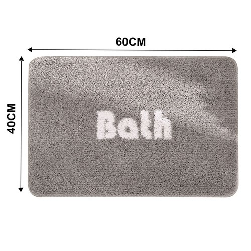 Absorbent Soft Bath Mat Non-Slip BackBathroom Shower Mat Bath Rug - Picture 20 of 35