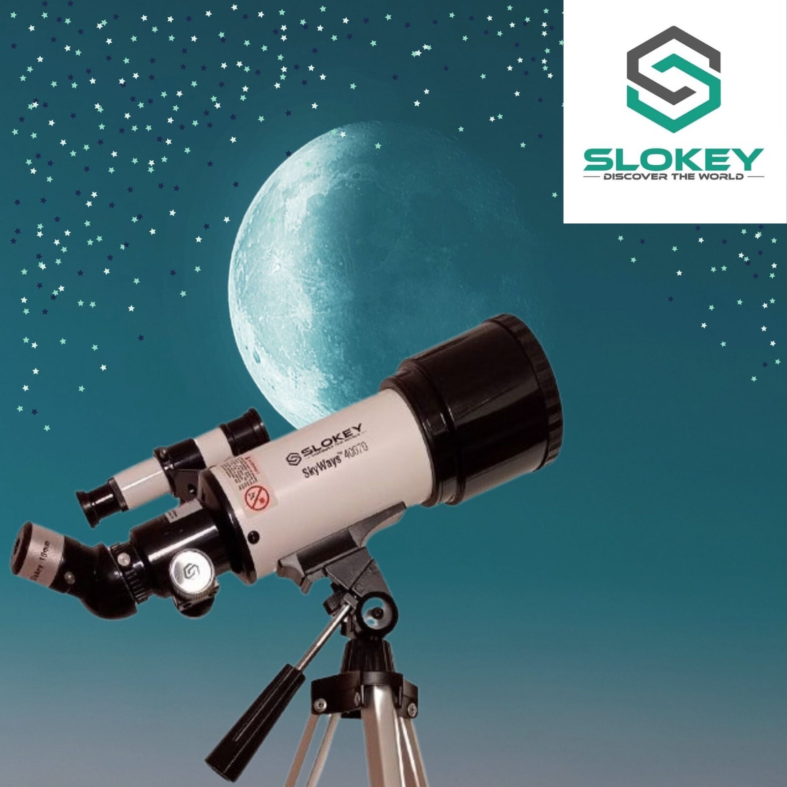 TELESCOPIO ASTRONÓMICO TERRESTRE SLOKEY SKYWAYS 40070 A1